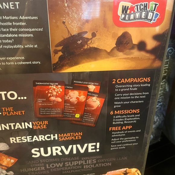 FIRST MARTIANS ADVENTURES ON THE RED PLANET BOARD GAME NEW! - Picture 3 of 6